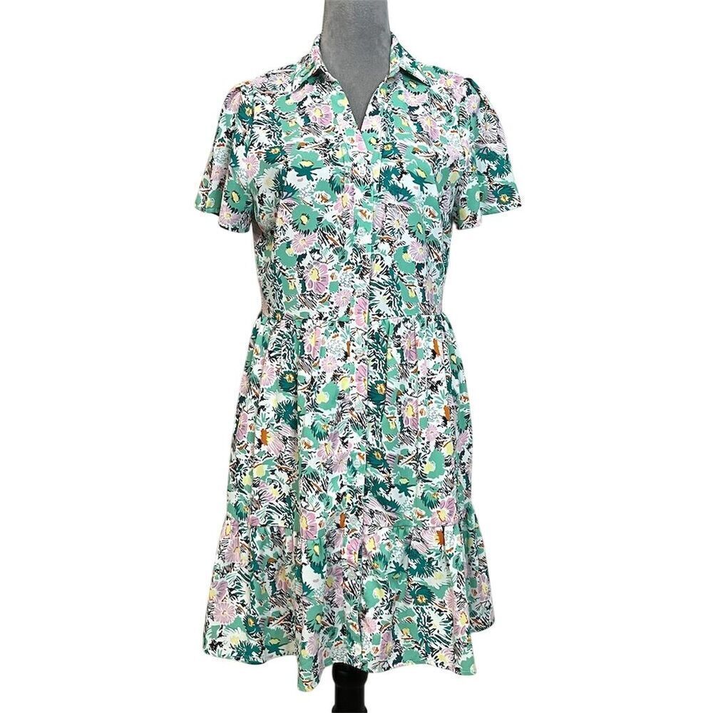 Lili Sidonio Women's Floral Mini Dress M Spring Summer Beach